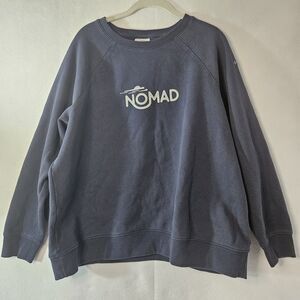 COLUMBIA Navy Blue Sweatshirt "NOMAD" Sz 1X